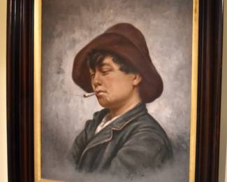 Portrait signed Rossi