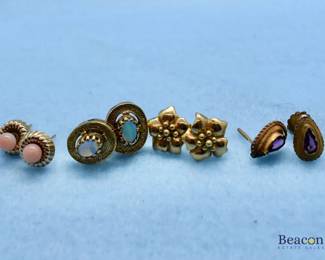 Gold earrings