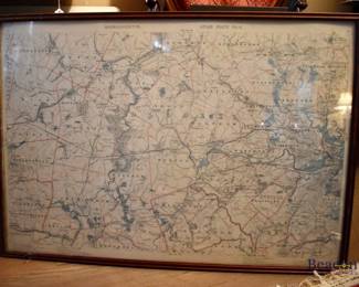 19th Century map of Middlesex County
