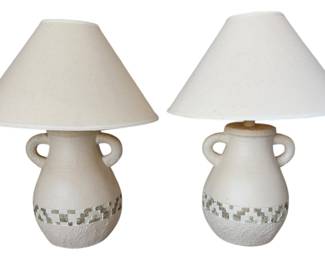 Stone Finish Side Lamps
