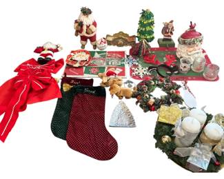 Assortment of Christmas Decorations