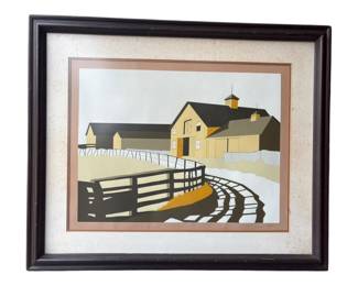 Framed Barn Landscape