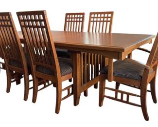 Wood Dining Table w Chairs