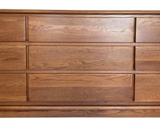 NineDrawer Wood Dresser