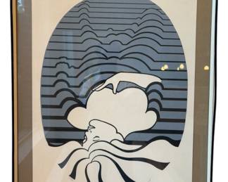 Upside Down Lady Under Sheet