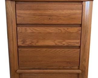 ThreeDrawer Wood Nightstand