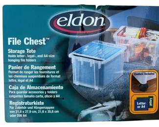 Plastic Storage Tote w Wheels