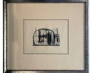 Leonard Baskin Etching 515