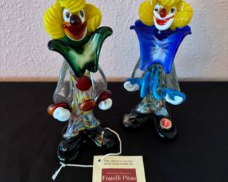 True Legacy Premium: Murano Art Glass Clowns