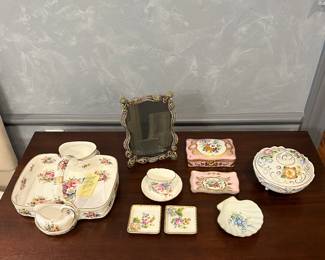 Collection of Limoges pieces
