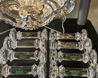 Shannon Crystal by Godinger knife rests - set of 8