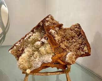 Gold Geode on stand