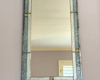 Art Deco stained glass mirror