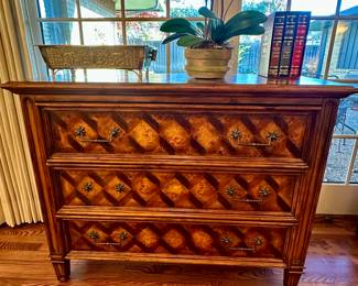 Hooker Furniture "Seven Seas" diamond parquet buffet/commode 