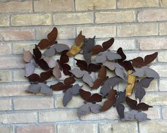 Beautiful metal butterfly wall art 