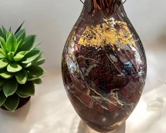 Signed Tim Lazer vase