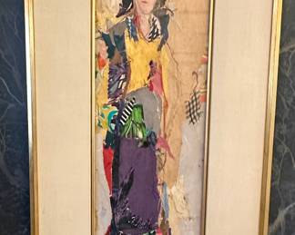 Ella Raayoni - Mixed media on board 