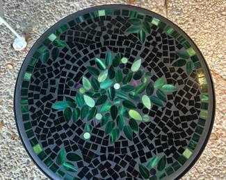 Mosaic glass top table 