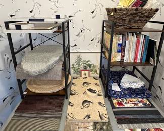 Placemats, napkin sets, cook books, coasters