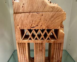 Michael Elkan Pleated Temple Column - Maple Burl wood 