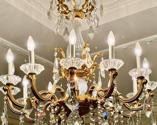 Schonbek "La Scala" Swarovski Crystal Chandelier - 12 arm, 60 pounds! 