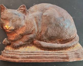 Antique Door Stop Cat