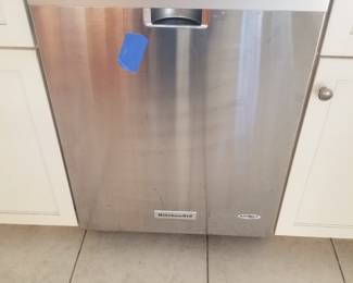 KitchenAid dishwasher with stainless steel interior