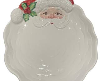 Fitz Floyd 1989 Santa Dish 