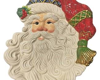 Fitz Floyd Ole St Nick Canape Plate 