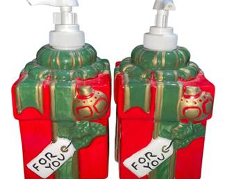 Vintage Present Soap Dispensers 