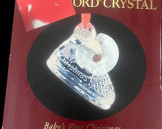 Waterford Crystal 2002 Baby Ornament 