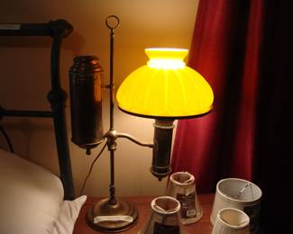 Antique brass student lamp