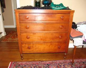 Antique cherry chest, circa 1830