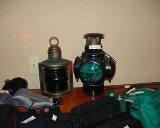 Rare antique Adage railroad lanterns