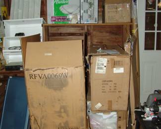 Bathroom pedestal sink and cabinet