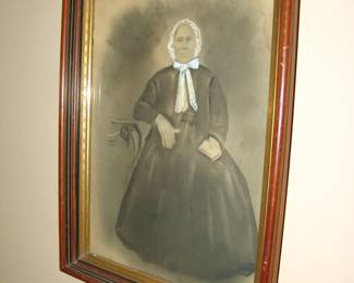 Antique framed print