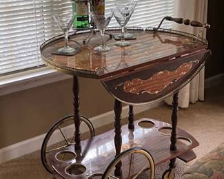 very nice bar cart