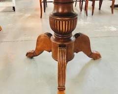 Beautiful Marble top Carved claw ft table 48 in wide 