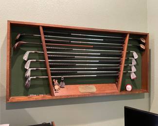 Vintage gold club display