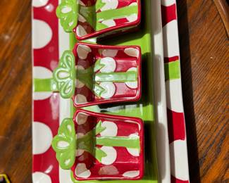 Christmas Party Serving pieces.