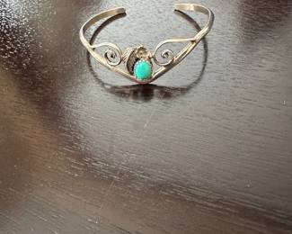 Sterling turquoise cuff bracelet