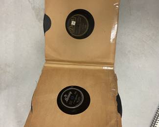 vintage record collection.  $400