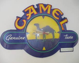 Camel Cigarette Clock