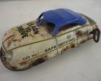 Vintage Marx " Drivers Training Car"