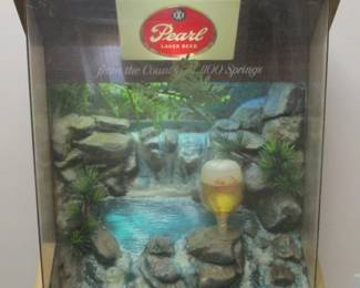 Pearl Beer Advertising Light