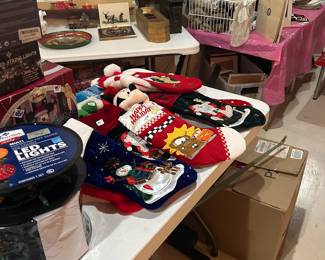 Christmas LED lights new and stocking for Christmas.