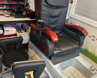 Pedi chairs with massage paid 2500.00 for them.