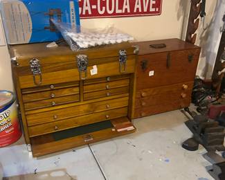 Wood toolboxes. Very nice and clean!