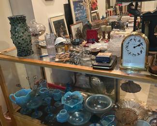 Beautiful blue glass items