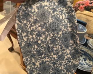 Blue and whit vintage /Antique Plates and Trays.